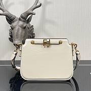 FENDI TOUCH White Leather Bag - 1