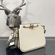 FENDI TOUCH White Leather Bag - 5