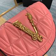 Versace V belt pink leather bag - 6