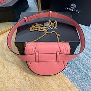 Versace V belt pink leather bag - 5