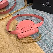 Versace V belt pink leather bag - 3