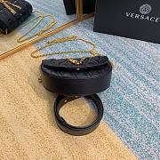 Versace V belt black leather bag - 2