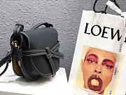 Loewe Small Gate bag in black calfskin 20cm - 4