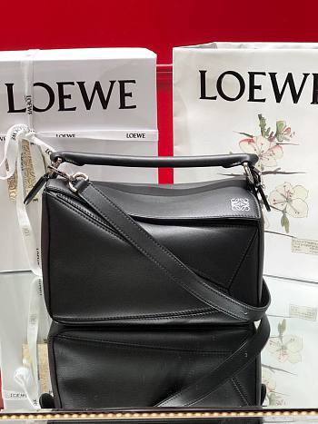 Loewe Black Smooth Small Puzzle Bag