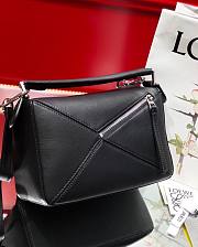 Loewe Black Smooth Small Puzzle Bag - 6