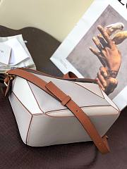 Loewe Brown / White Smooth Small Puzzle Bag - 2