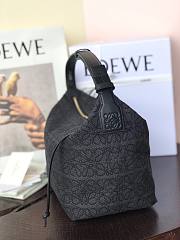 Loewe Cubi Small Anagram black leather bag - 6