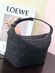 Loewe Cubi Small Anagram black leather bag - 4