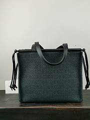 Loewe Cushion Tote Anagram calfskin black small bag - 5