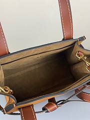 Loewe Gate top handle bag grain calfskin yellow bag  - 6