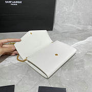 YSL uptown shoulder bag white 19cm - 3