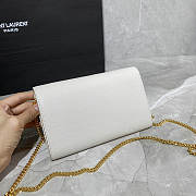 YSL uptown shoulder bag white 19cm - 5