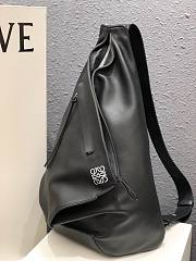 Loewe Anton grained calfskin backpack in black - 3