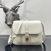 Celine Medium Tabou Smooth Calfskin White Bag - 1