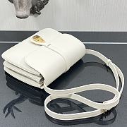 Celine Medium Tabou Smooth Calfskin White Bag - 4