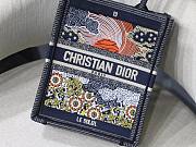 Dior mini book tote embroided orange - 3