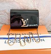 Louis Vuitton Chain Louise Black Patent  - 1