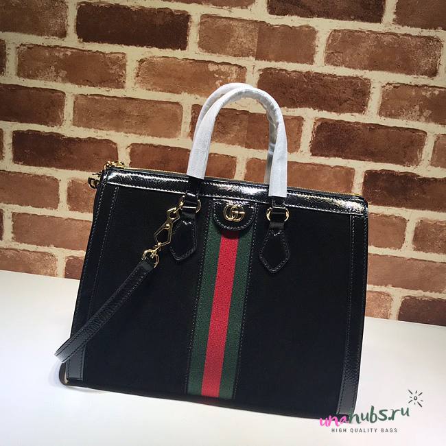 Gucci Ophidia GG Medium Black Velvet Tote Bag 524537  - 1