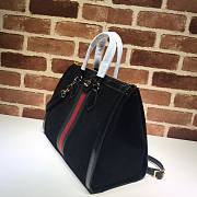 Gucci Ophidia GG Medium Black Velvet Tote Bag 524537  - 4