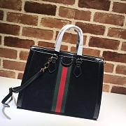 Gucci Ophidia GG Medium Black Velvet Tote Bag 524537  - 2