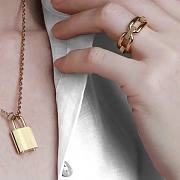 BV necklace gold lock  - 4