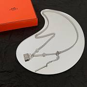 Hermes necklace silver  - 4