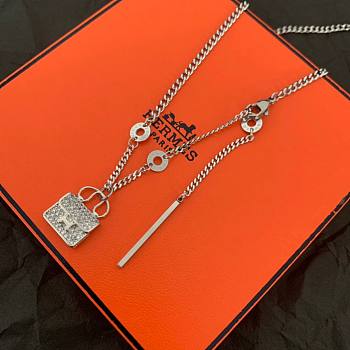Hermes necklace silver 