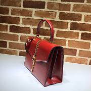 GUCCI Small Sylvie 1969 Top-Handle Red Bag  - 6