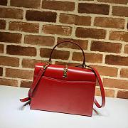 GUCCI Small Sylvie 1969 Top-Handle Red Bag  - 3