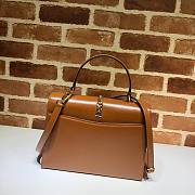 GUCCI Small Sylvie 1969 Top-Handle Brown Bag - 4