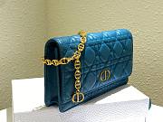 Dior caro blue shoulder bag  - 5