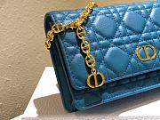 Dior caro blue shoulder bag  - 2