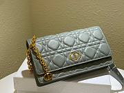 Dior caro gray shoulder bag - 5