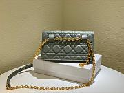 Dior caro gray shoulder bag - 4