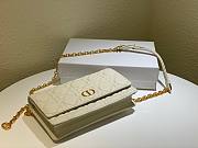 Dior caro white shoulder bag - 5