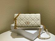 Dior caro white shoulder bag - 4