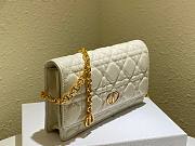 Dior caro white shoulder bag - 3