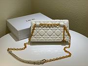 Dior caro white shoulder bag - 2