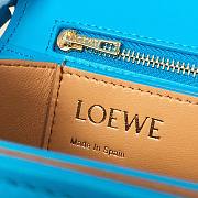 Loewe Goya leather shoulder bag in blue - 6