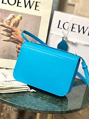 Loewe Goya leather shoulder bag in blue - 2