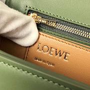 Loewe Goya leather shoulder bag in green - 5