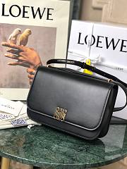 Loewe Goya leather shoulder bag in black - 1