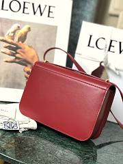 Loewe Goya leather shoulder bag in red - 6