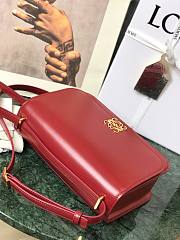 Loewe Goya leather shoulder bag in red - 4