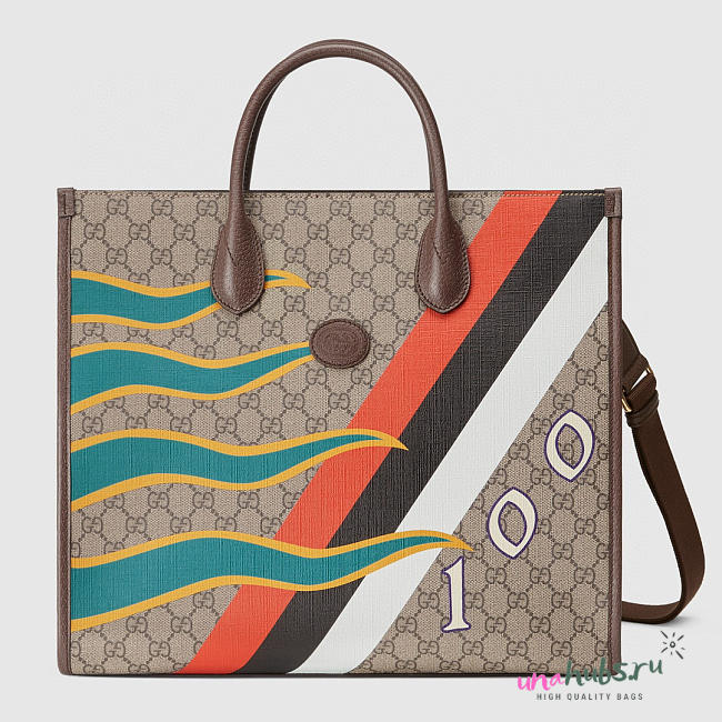 Gucci Medium tote with Interlocking G in GG Supreme - 1