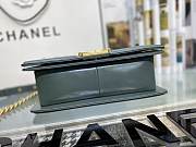  Chanel Boy Calfskin Blue Gold hardware 25cm - 2