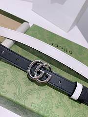 Gucci belt white/black reversable  - 4