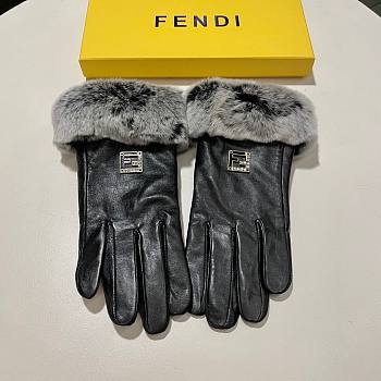Fendi gloves black