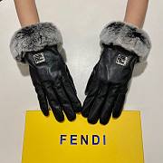 Fendi gloves black - 2