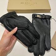 Burberry leather gloves - 1